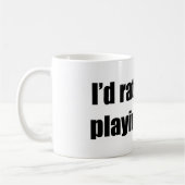 Ich würde vielmehr Golf spielen Kaffeetasse (Links)
