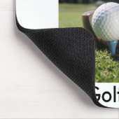Ich würde vielmehr…!! Golf spielen! Mausunterlage Mousepad (Ecke)