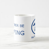 Ich würde VIELMEHR Great Lakes rundes Logo SURFEN Kaffeetasse (Mittel)