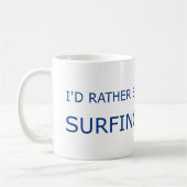 Ich würde VIELMEHR Great Lakes rundes Logo SURFEN Kaffeetasse (Links)