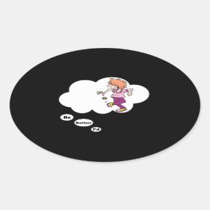 Ich würde vielmehr Hacky Sack spielen Ovaler Aufkleber