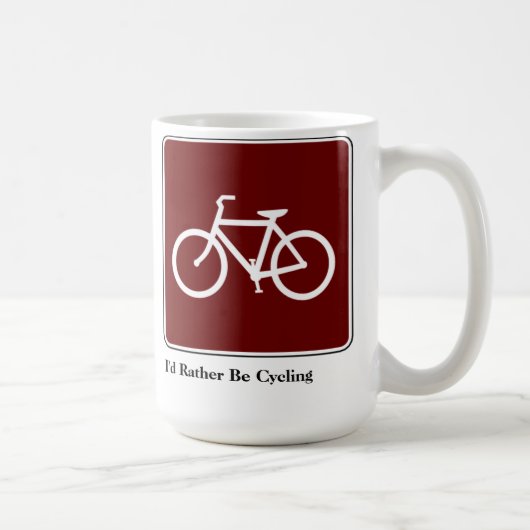 Ich würde vielmehr Kaffee-Tasse radfahren Kaffeetasse (Rechts)