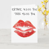 ICH WÜRDE VIELMEHR ***KISST DICH*** ALS *FEHLT SIE KARTE (Gelbe Blume)