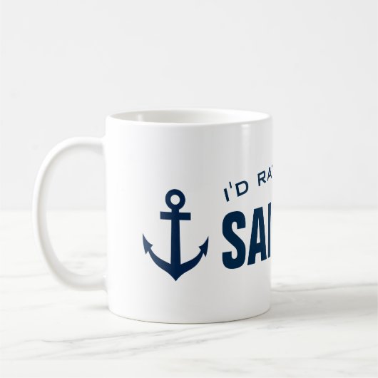 Ich würde vielmehr lustige Seekaffee-Tasse segeln Kaffeetasse (Links)
