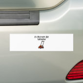 Ich würde vielmehr mähen autoaufkleber (Auf Auto)