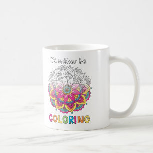 Ich würde vielmehr Mandala FARBTON-BÜCHER Tasse