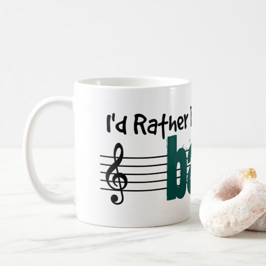 Ich würde vielmehr mein Banjo spielen Kaffeetasse (Mit Donut)