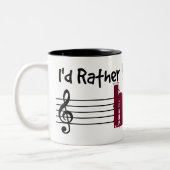 Ich würde vielmehr meine Harfe spielen Zweifarbige Tasse (Links)