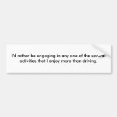 Ich würde vielmehr mich in irgendeinem des severa… autoaufkleber (Vorne)