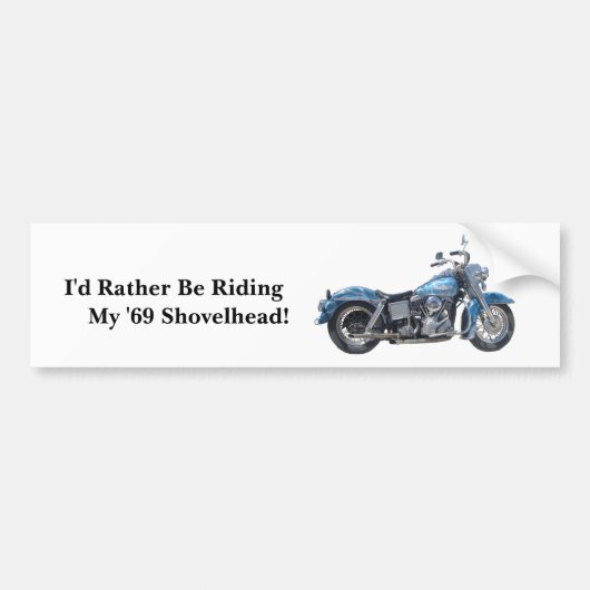 Ich würde vielmehr reiten autoaufkleber (Vorne)