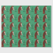 Ich würde vielmehr reiten! geschenkpapier (Flach)