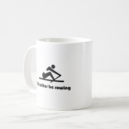 Ich würde vielmehr rudern kaffeetasse (Vorderseite Links)