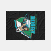 Ich würde vielmehr Rugby spielen Fleecedecke (Vorderseite (Horizontal))