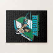 Ich würde vielmehr Rugby spielen Puzzle (Horizontal)