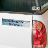Ich würde vielmehr schwimmen autoaufkleber (Auf Lkw)