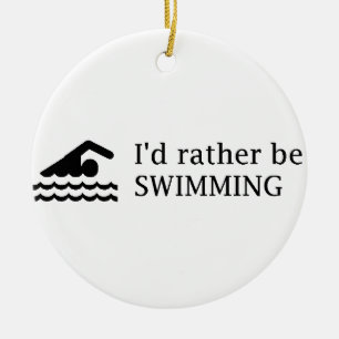 Ich würde vielmehr SCHWIMMEN Keramik Ornament
