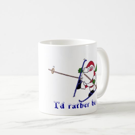 Ich würde vielmehr Ski fahren Kaffeetasse (VorderseiteRechts)