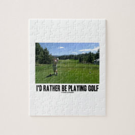 Ich würde vielmehr spielen Golf (Golfspieler auf Puzzle