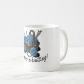 Ich würde vielmehr stricken! kaffeetasse (VorderseiteRechts)