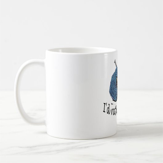 Ich würde vielmehr stricken! kaffeetasse (Links)
