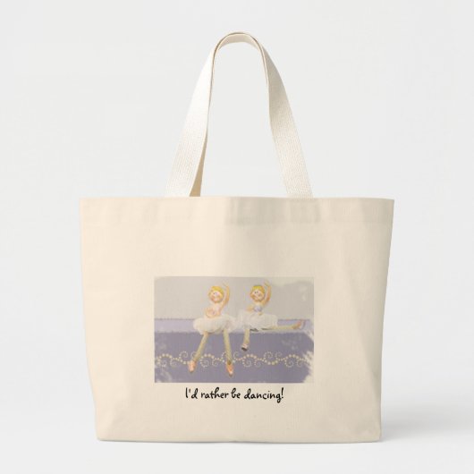 Ich würde vielmehr tanzen! jumbo stoffbeutel (Vorne)
