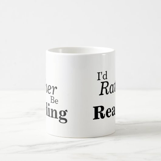 Ich würde vielmehr Tasse lesen (Mittel)