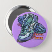 Ich würde vielmehr - Turnschuhe laufen Button (Vorne & Hinten)