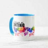 Ich würde vielmehr Watercolor-Künstler-Tasse malen Tasse (Vorderseite Links)