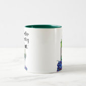 Ich würde vielmehr Wein trinken! Humorvolle Zweifarbige Tasse (Mittel)