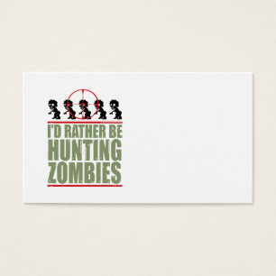 Ich würde vielmehr Zombies jagen