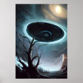 Ich wurde von einem schwarzen Loch getötet | AI Ar Poster (Vorne)