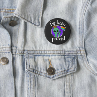 Ich wurde wegen Alien Entführung Gay Pride Button