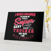 Ich wurde zu einem Kunstgeschenk für LKWs. Karte (Gelbe Blume)