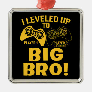 Ich wurde zum großen Bruder befördert Ornament Aus Metall
