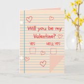 Ich wusste, dass du ja sagen würdest! Funny Valent Karte (Gelbe Blume)