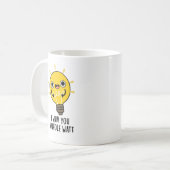 Ich wüsste dir einen ganzen Watt-Funny-Strompuffer Kaffeetasse (Vorderseite Links)