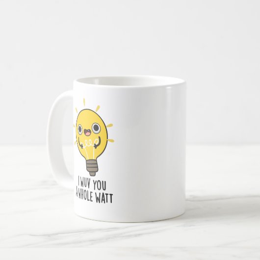 Ich wüsste dir einen ganzen Watt-Funny-Strompuffer Kaffeetasse (Vorderseite Links)