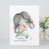 Ich wusste es nicht - flache Karte (Stehend Vorderseite)