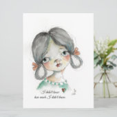 Ich wusste es nicht - flache Karte (Stehend Vorderseite)