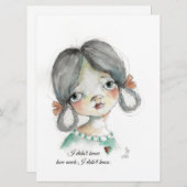 Ich wusste es nicht - flache Karte (Vorne/Hinten)