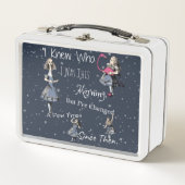 "Ich wusste, wer es war."Alice im Wunderland Metall Brotdose (Vorderseite)