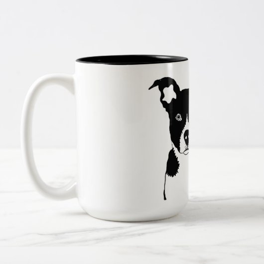 Ich wüte dir Puppy-Tasse Zweifarbige Tasse (Links)