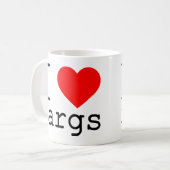 Ich ❤️ xargs kaffeetasse (Vorderseite Links)