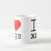 Ich ❤️ xargs kaffeetasse (Mittel)
