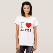 Ich ❤️ xargs T-Shirt (Vorne ganz)
