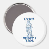Ich Yam, was ich bin. Entwurf Magnet (Vorderseite/Rückseite)