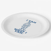 Ich Yam, was ich bin. Entwurf Pappteller (Schrägansicht)