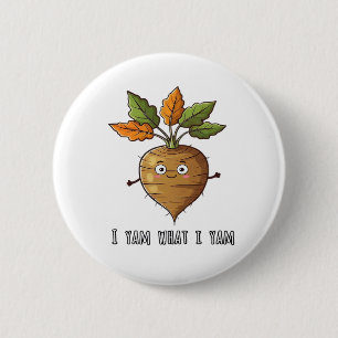 Ich Yam, was ich lese Niedlich und gemütlich Autum Button