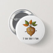 Ich Yam, was ich lese Niedlich und gemütlich Autum Button (Vorne & Hinten)