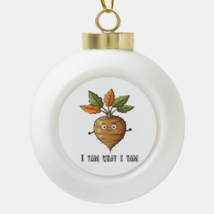 Ich Yam, was ich lese Niedlich und gemütlich Autum Keramik Kugel-Ornament